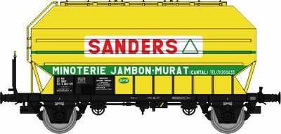 Wagon céréalier FRANGECO, SNCF, Monfer - Ree Modeles WB897 - ep. IV